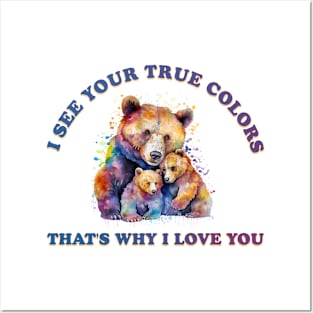 I see your true colors Autism Awareness Gift for Birthday, Mother's Day, Thanksgiving, Christmas Posters and Art